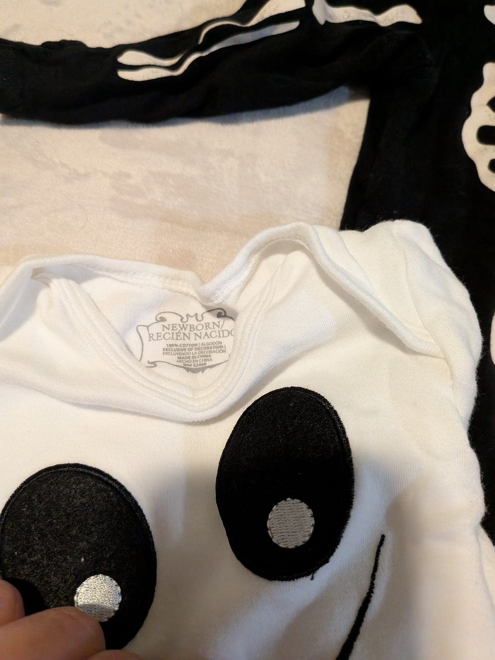 7-piece lot of baby infant Halloween clothing Newborn 0-3 months 3-6m Ghost Fall - Picture 2 of 6